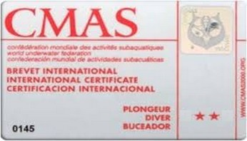 Formation de plongée CMAS 2*,e learning