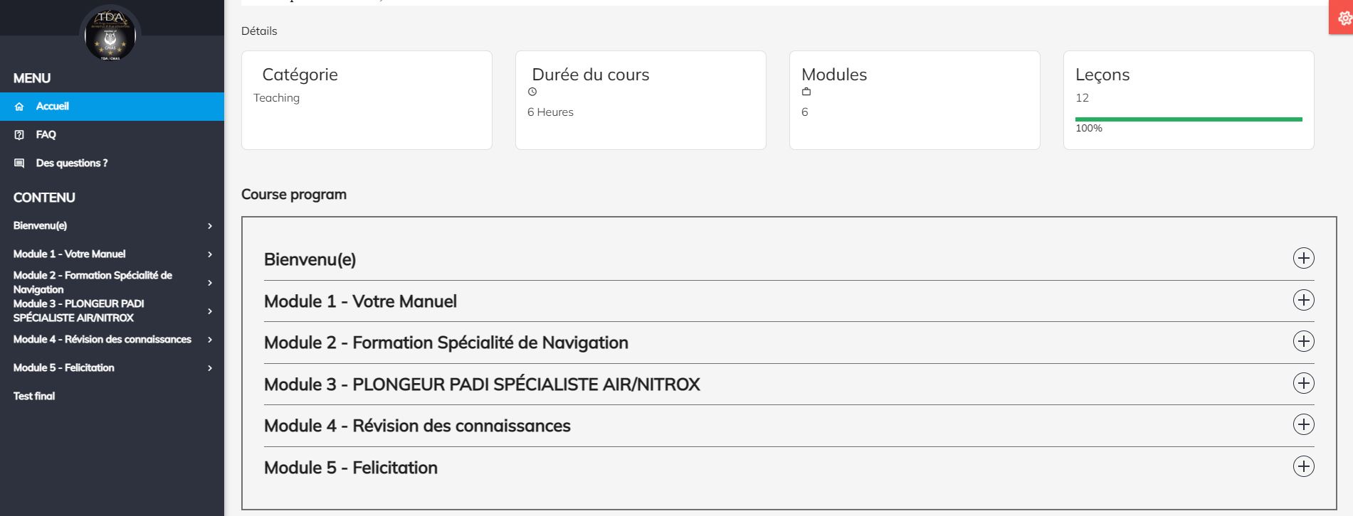 Devenir niveau spécialite profonde CMAS en plongée
