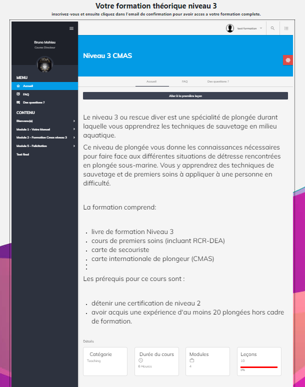 Devenir Niveau 3 CMAS en plongée sous-marine